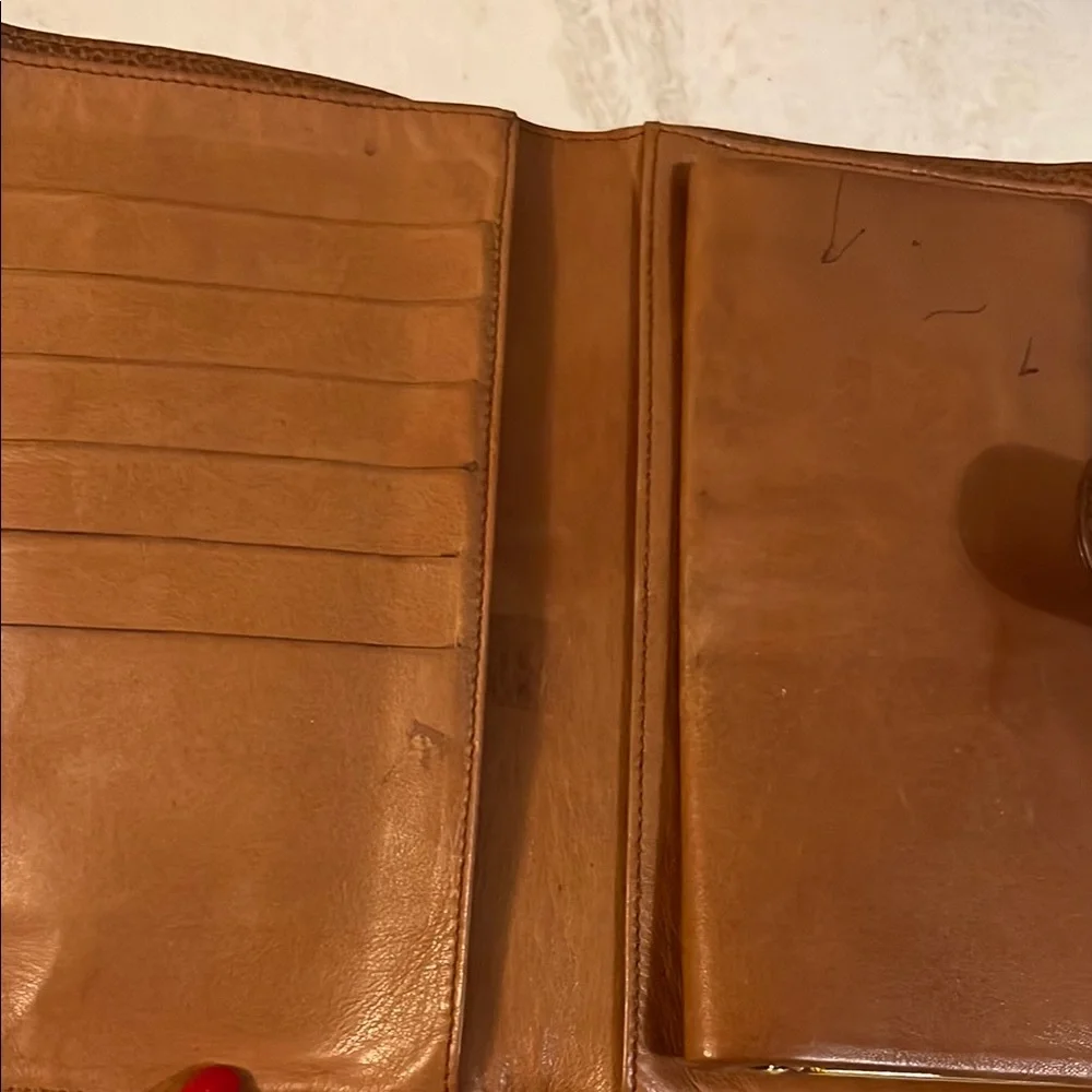 CHANEL Brown Leather Wallet